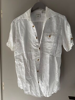 Baird McNutt Men’s Linen Button Down Shirt